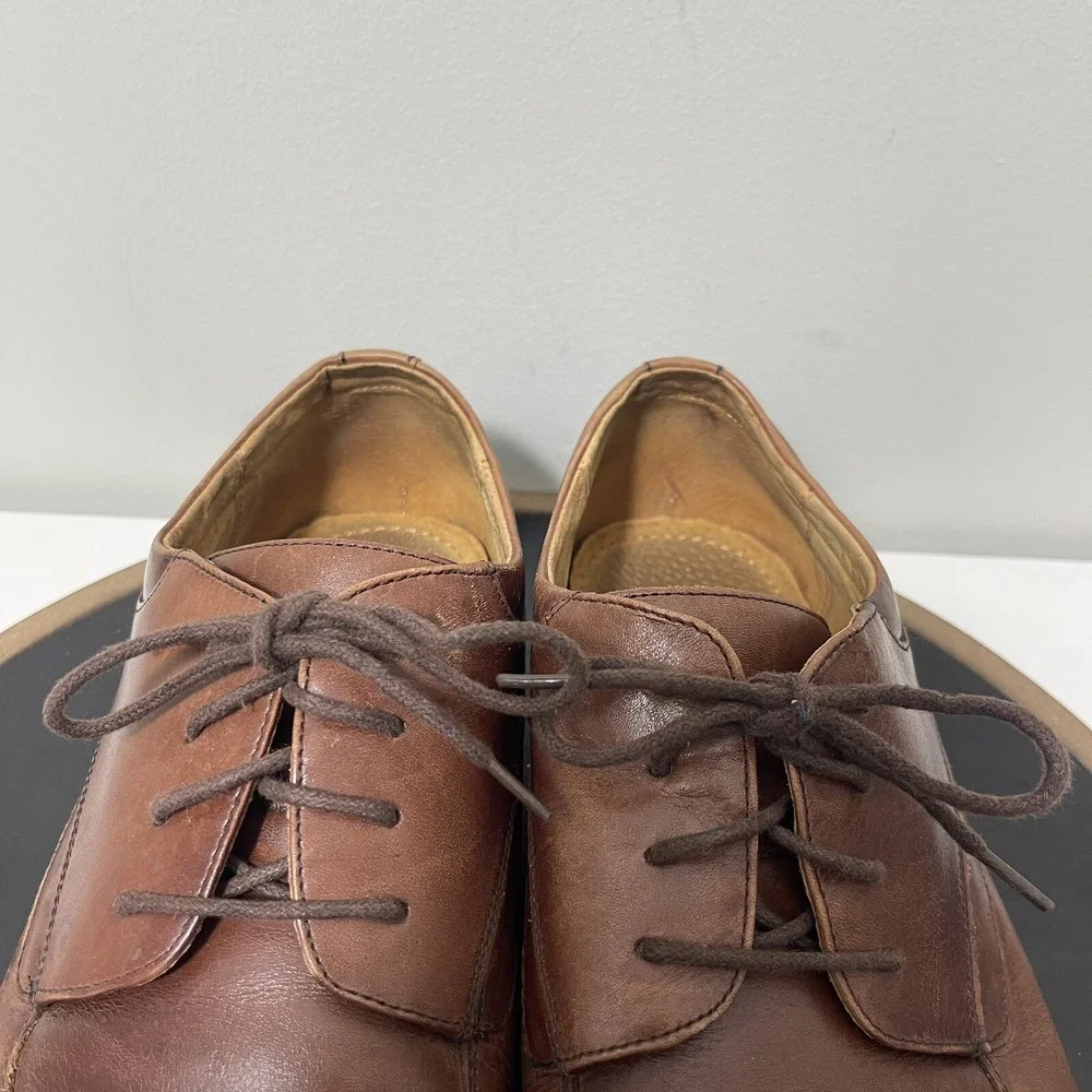 Florsheim Bicycle Toe Oxford Men 11.5 D Dress Shoes Brown Leather Classic Office